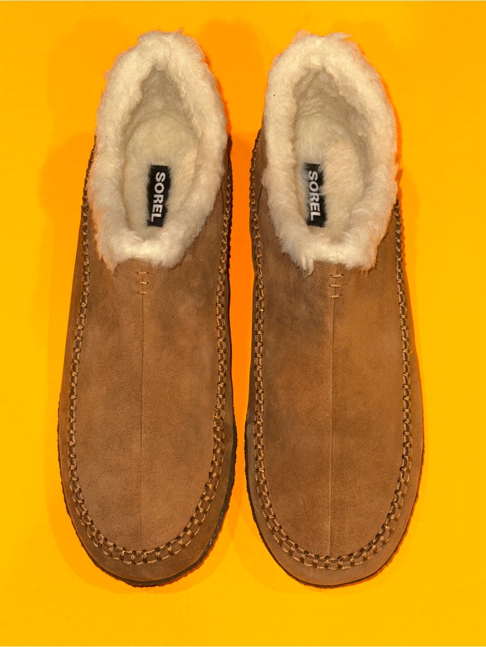 Sorel Manawan II Slipper Elk Natural Men’s 14 US NEW w/FLAWS